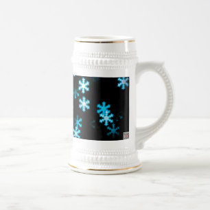 Chope À Bière Flocons de neige de Noël magiques