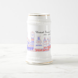 Chope À Bière Forces britanniques Münster White Stein