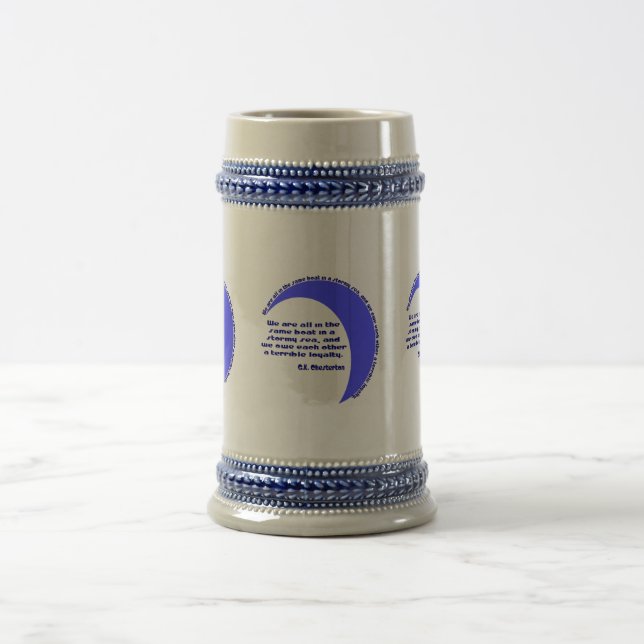 Chope À Bière G. K. Chesterton Mer agitée (Centre)