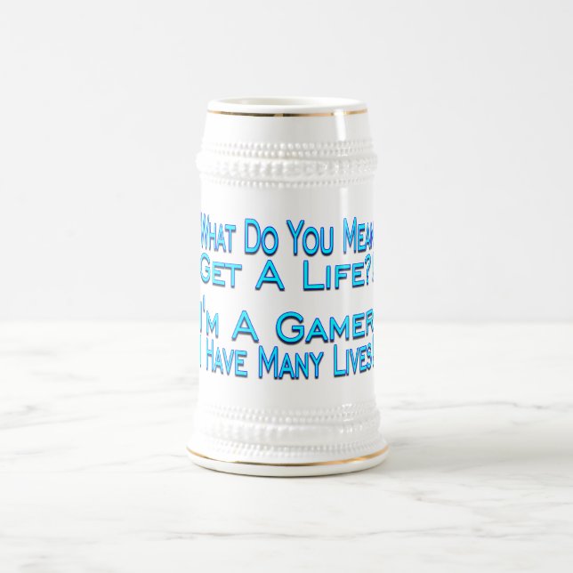 Chope À Bière Gamer de beaucoup de vies (Centre)
