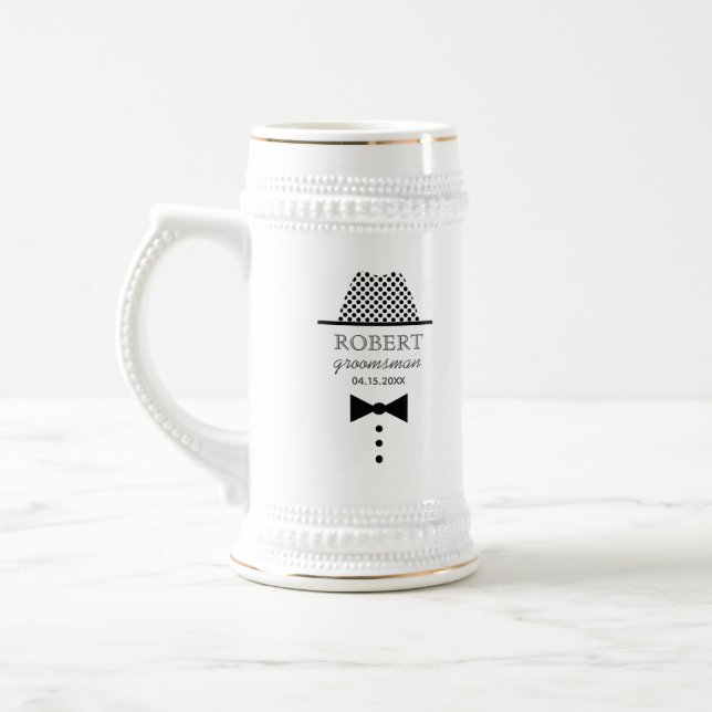 Chope À Bière Garçon d'honneur de mariage vintage (Gauche)