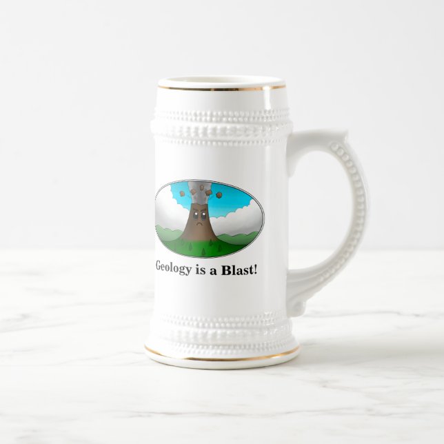 Chope À Bière Geology est Blast ! Dessin animé volcano (Droite)