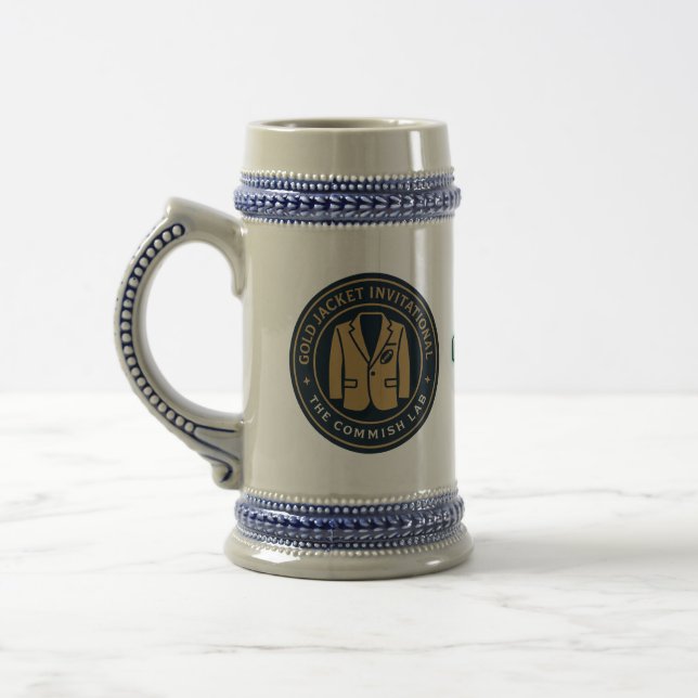 Chope À Bière Gold Jacket Invitational Fantasy Football Stein (Gauche)