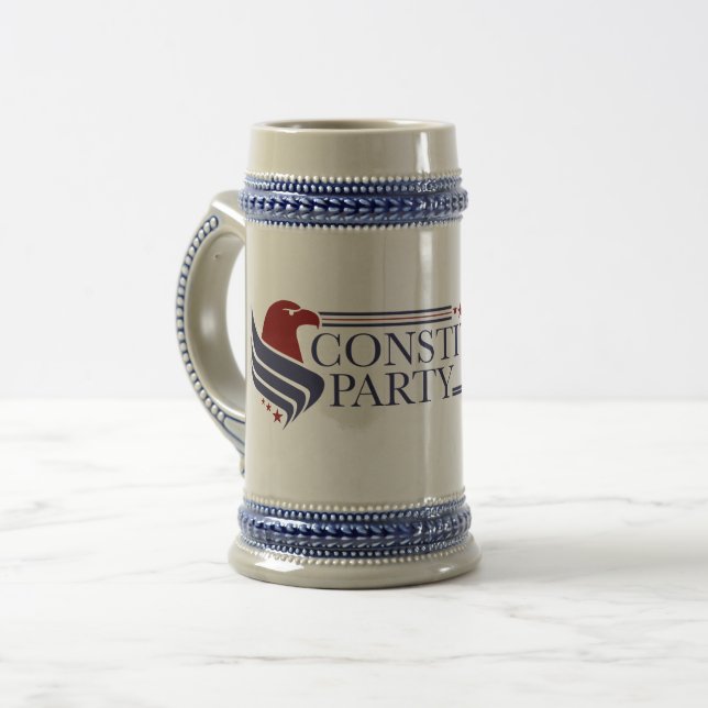 Chope À Bière Grand mug, de style colonial, Parti constitutionne (Devant gauche)