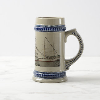 Chope À Bière Grand navire blanc - Stein
