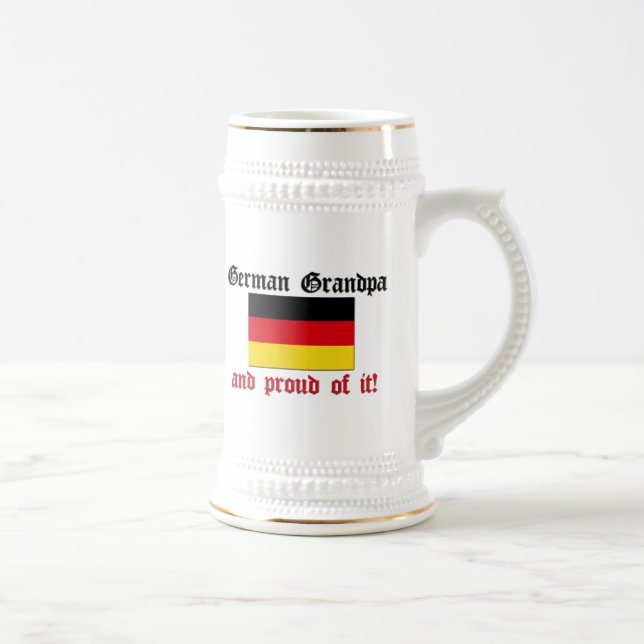 Chope À Bière Grand-papa allemand fier (Droite)