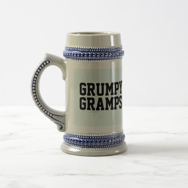 CHOPE À BIÈRE GRANDPA GRUMPY GRAMPS BEAU STEIN (Gauche)