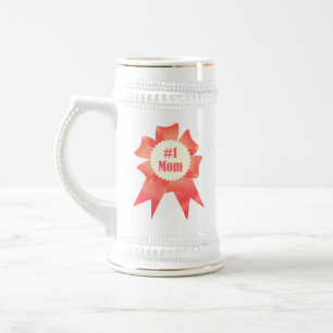 Chope À Bière Gratitude Numéro Une maman lauréat du prix ruban