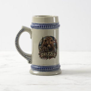 Chope À Bière Grizzly – Amérique sauvage