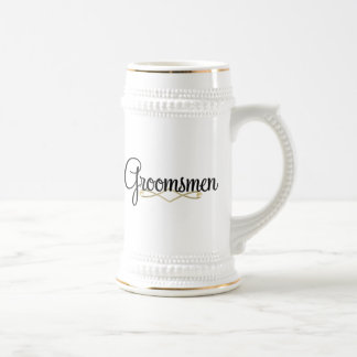 Chope À Bière Groomsman