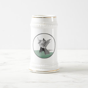 Chope À Bière Guerrier numérique