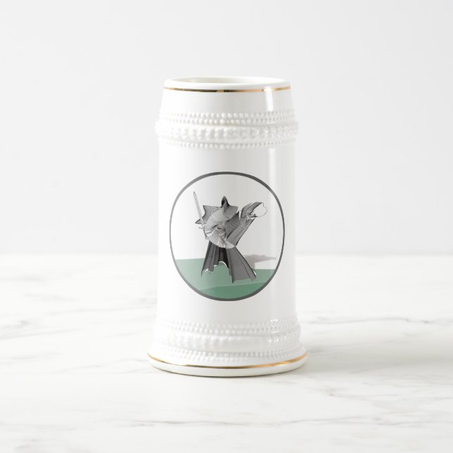 Chope À Bière Guerrier numérique (Centre)