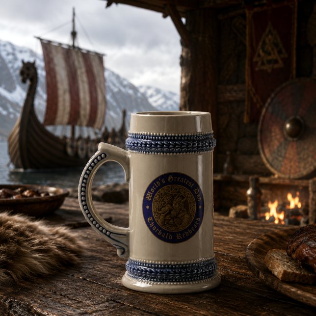 Chope À Bière Guerrier Viking Meilleur Papa (Créateur téléchargé)