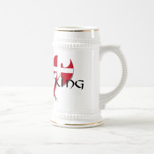 Chope À Bière Hache de drapeau de Viking Danemark du danois