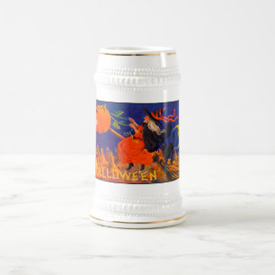 Chope À Bière Halloween vintage Stein