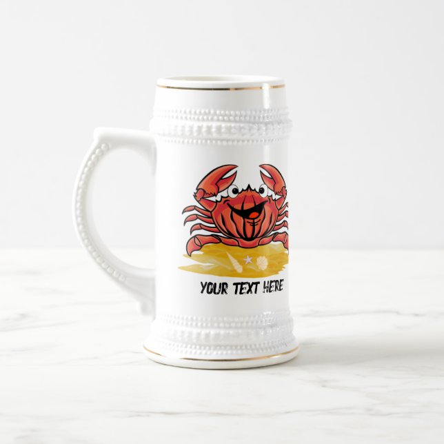 CHOPE À BIÈRE HAPPY CRAB, (ÉDITABLE) (Gauche)