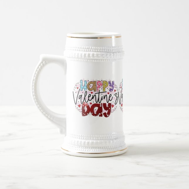 Chope À Bière Heureuse Sainte-Valentin moderne (Gauche)
