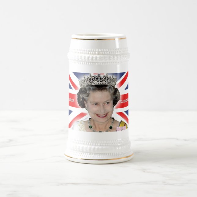 Chope À Bière HM Queen Elizabeth II - Photo Pro (Centre)
