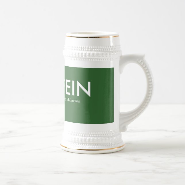 Chope À Bière Hommage 1916 de Sinn Fein Stein (Droite)