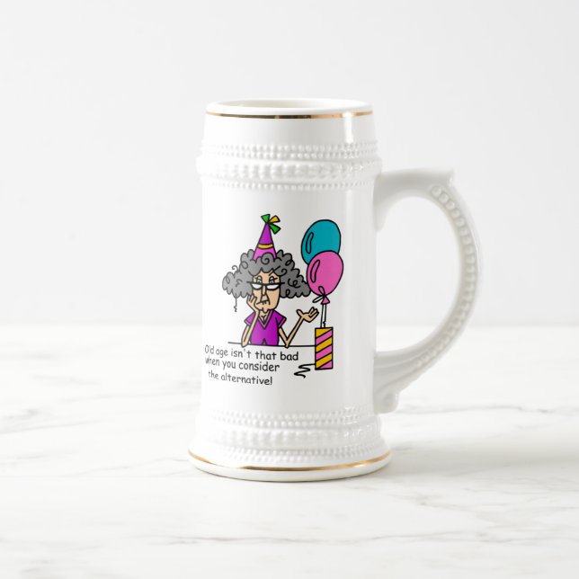 Chope À Bière Humour alternatif d'anniversaire (Droite)