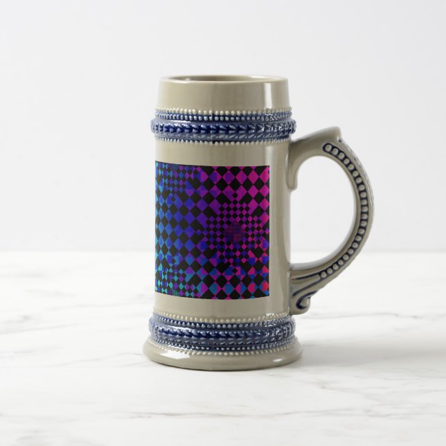 Chope À Bière Illusion À damiers par Kenneth Yoncich (Droite)