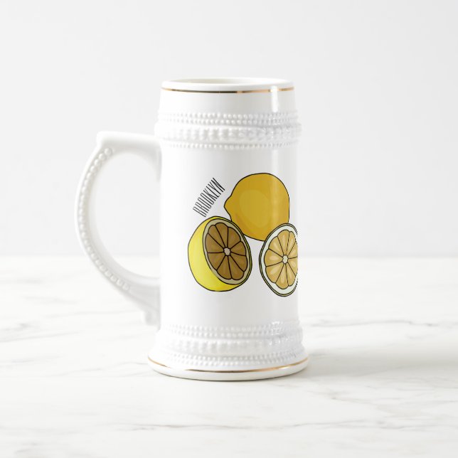 Chope À Bière Illustration de citron (Gauche)