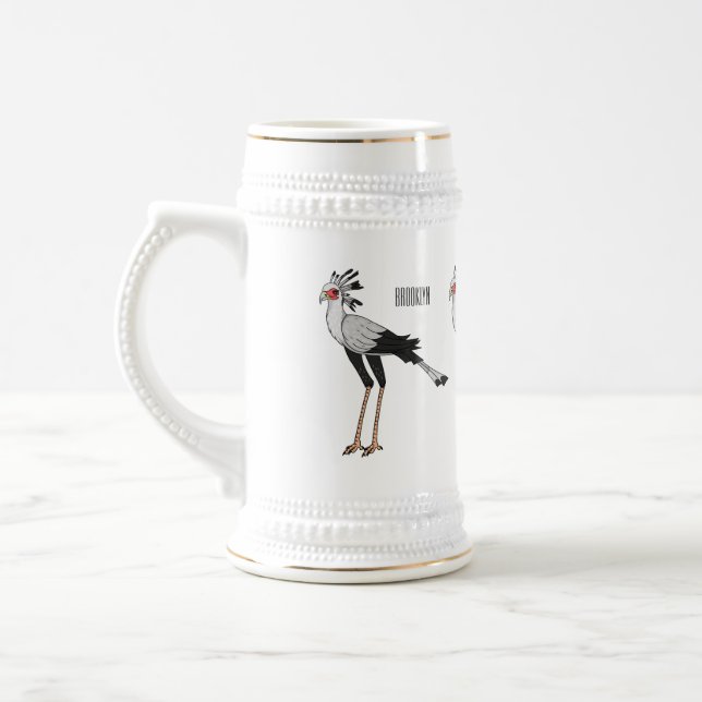 Chope À Bière Illustration de dessin du secrétaire pour oiseaux (Gauche)