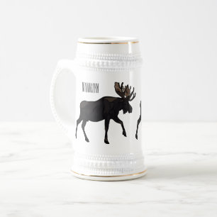 Chope À Bière Illustration de dessin sur l'orignal