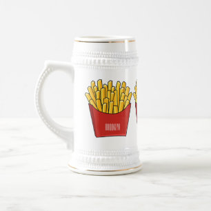 Chope À Bière Illustration de frites