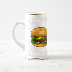 Chope À Bière Illustration de Hamburger