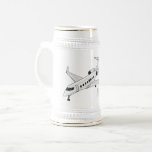 Chope À Bière Illustration de jet privé