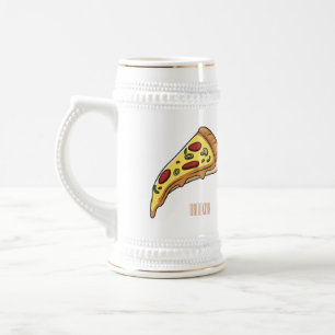 Chope À Bière Illustration de la pizza