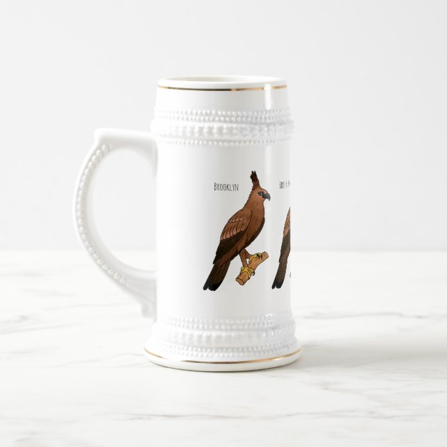Chope À Bière Illustration de l'aigle à faucon de Javan (Gauche)