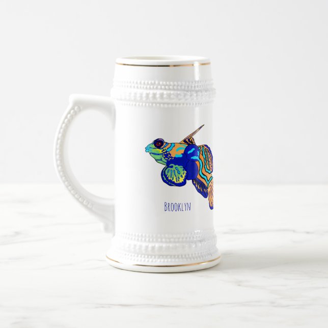 Chope À Bière Illustration de Mandarinfish (Gauche)