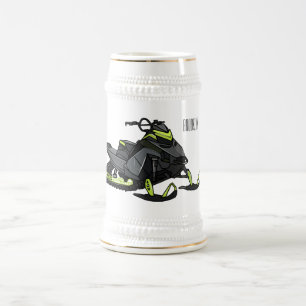 Chope À Bière Illustration de motoneige