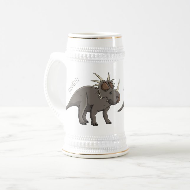 Chope À Bière Illustration de Styracosaurus (Devant gauche)