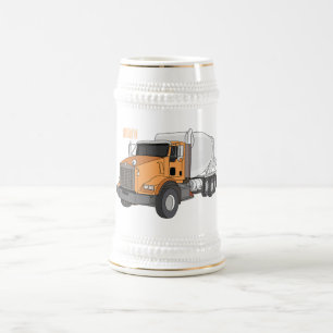 Chope À Bière Illustration du camion de mélange de béton