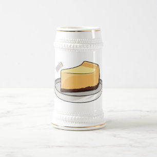 Chope À Bière Illustration du dessin animé Cheesecake
