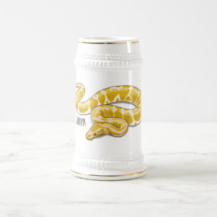 Chope À Bière Illustration du serpent python birman