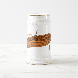 Chope À Bière Illustration d'un bateau à roues