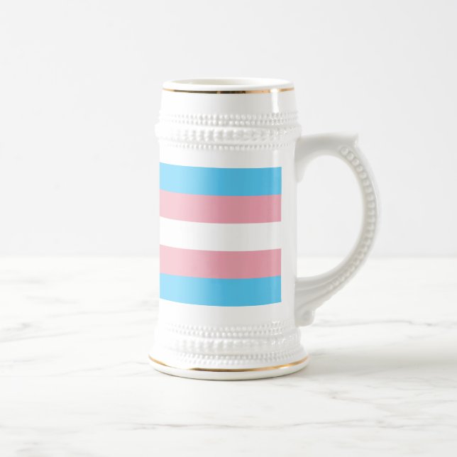 Chope À Bière Indicateur de fierté transgenre (Droite)