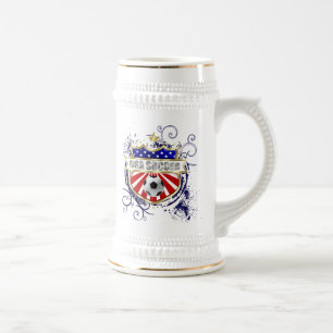 Chope À Bière Insigne d'emblème du football des Etats-Unis
