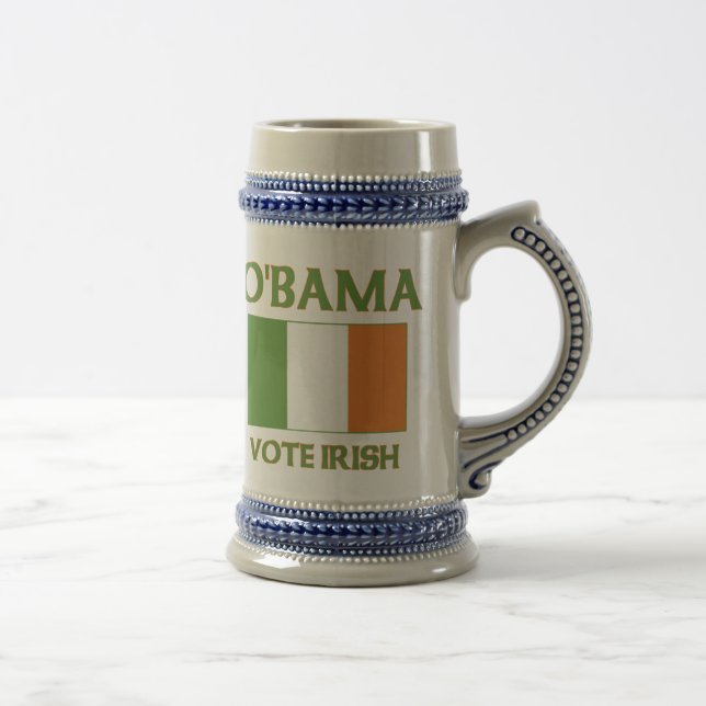 Chope À Bière Irlandais Stein de vote d'Obama (Droite)