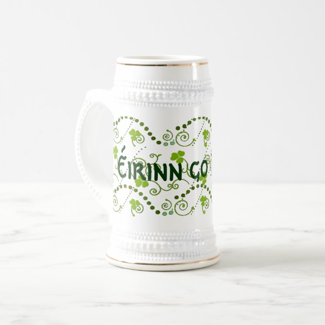 Chope À Bière Irlande pour toujours ! Éirinn go Brách (Devant gauche)