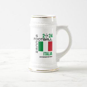 Chope À Bière ITALIE ITALIE Football Nom Personnalisé 2024 Chaqu
