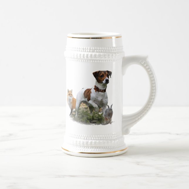 Chope À Bière Jack Russell Terrier, Art (Droite)
