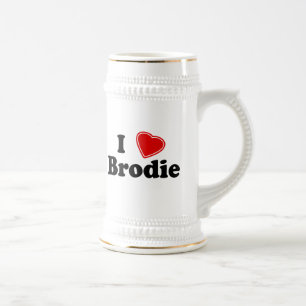 Chope À Bière J'aime Brodie