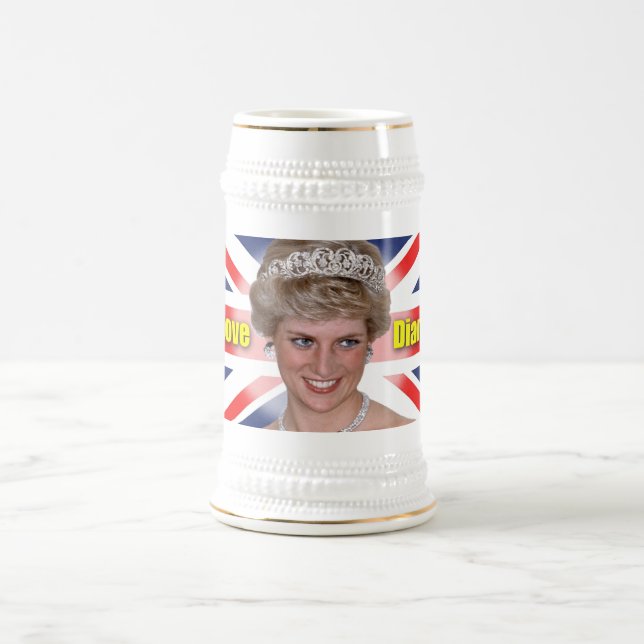 Chope À Bière J'aime la princesse Diana (Centre)