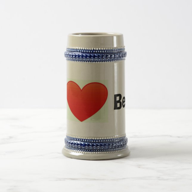 Chope À Bière J'aime le stein de bière (Centre)