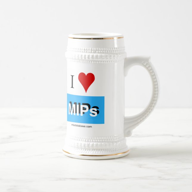 Chope À Bière J'aime MIP 3 bière stein (Droite)